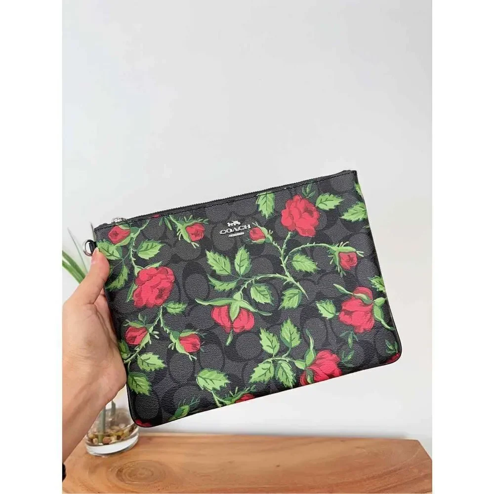 NWT Coach Mix Print Pouch Trio‎  bags